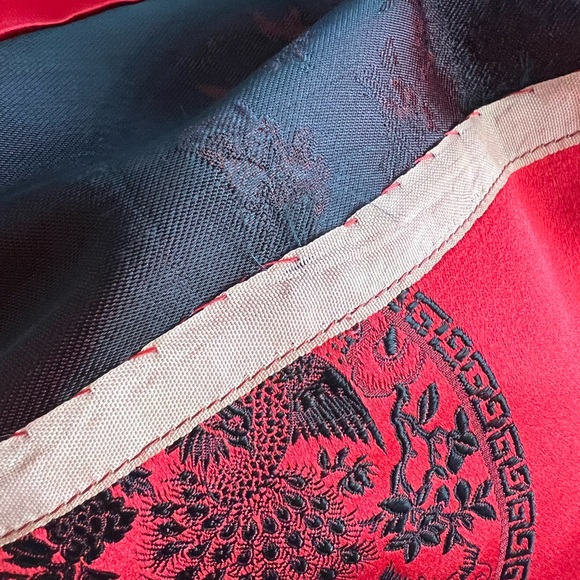 Vintage 1950s era Silk Chinese Wiggle Dress Sz 6-8 - Picture 8 of 10